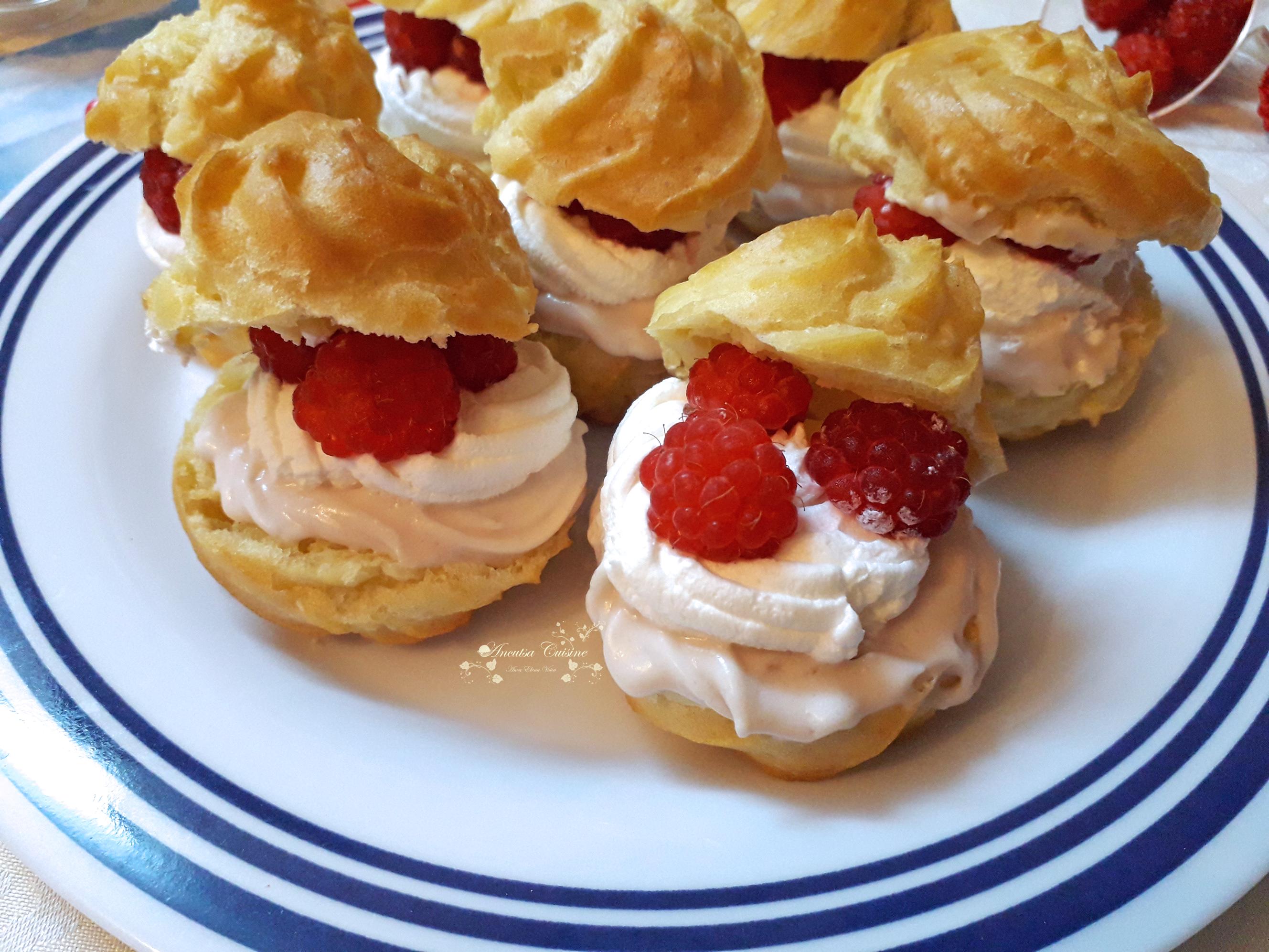 Choux a la framboise