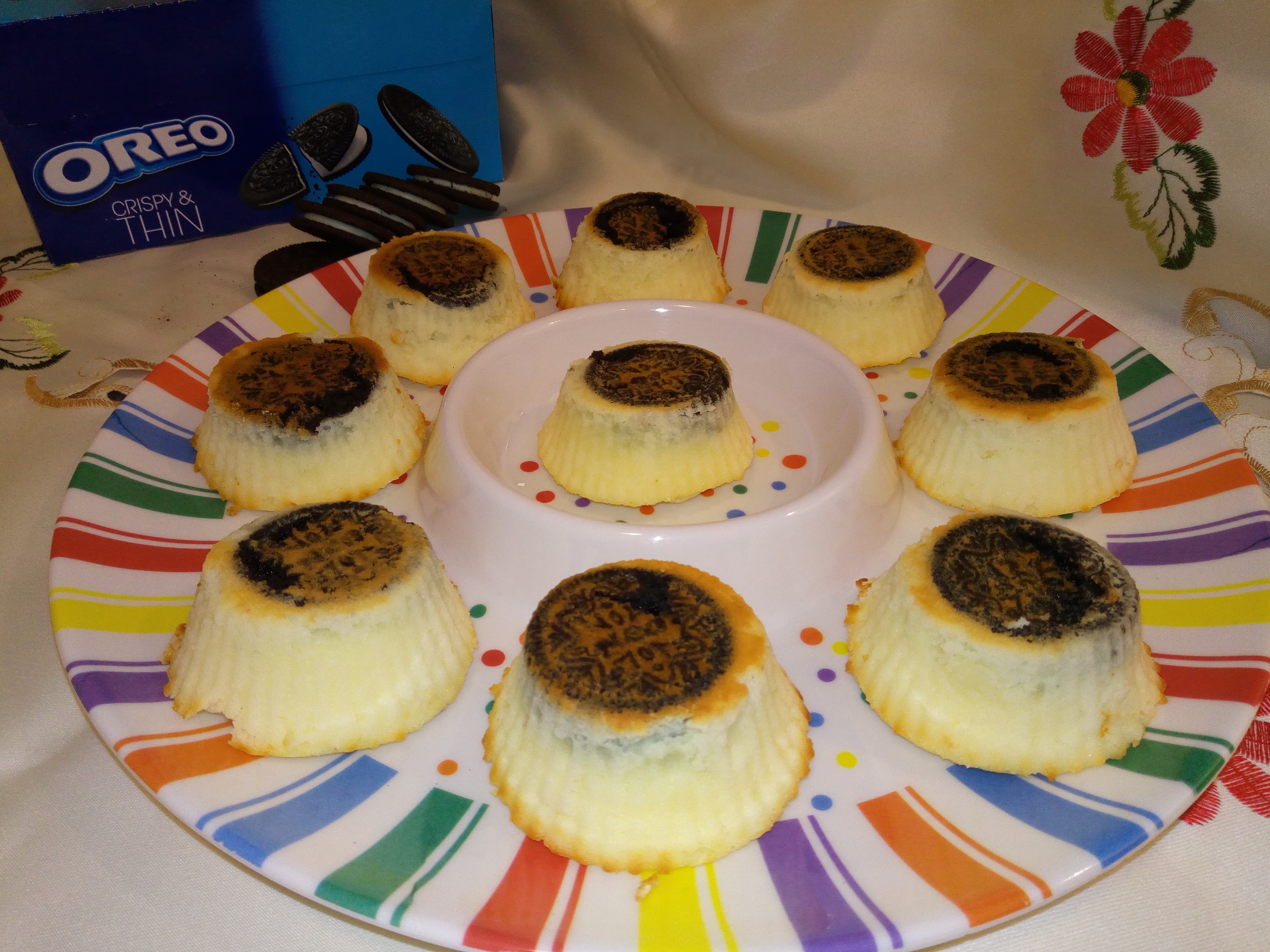 Mini cheesecake cu oreo