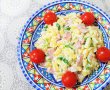 Salata de fasole verde cu salam si iaurt-0