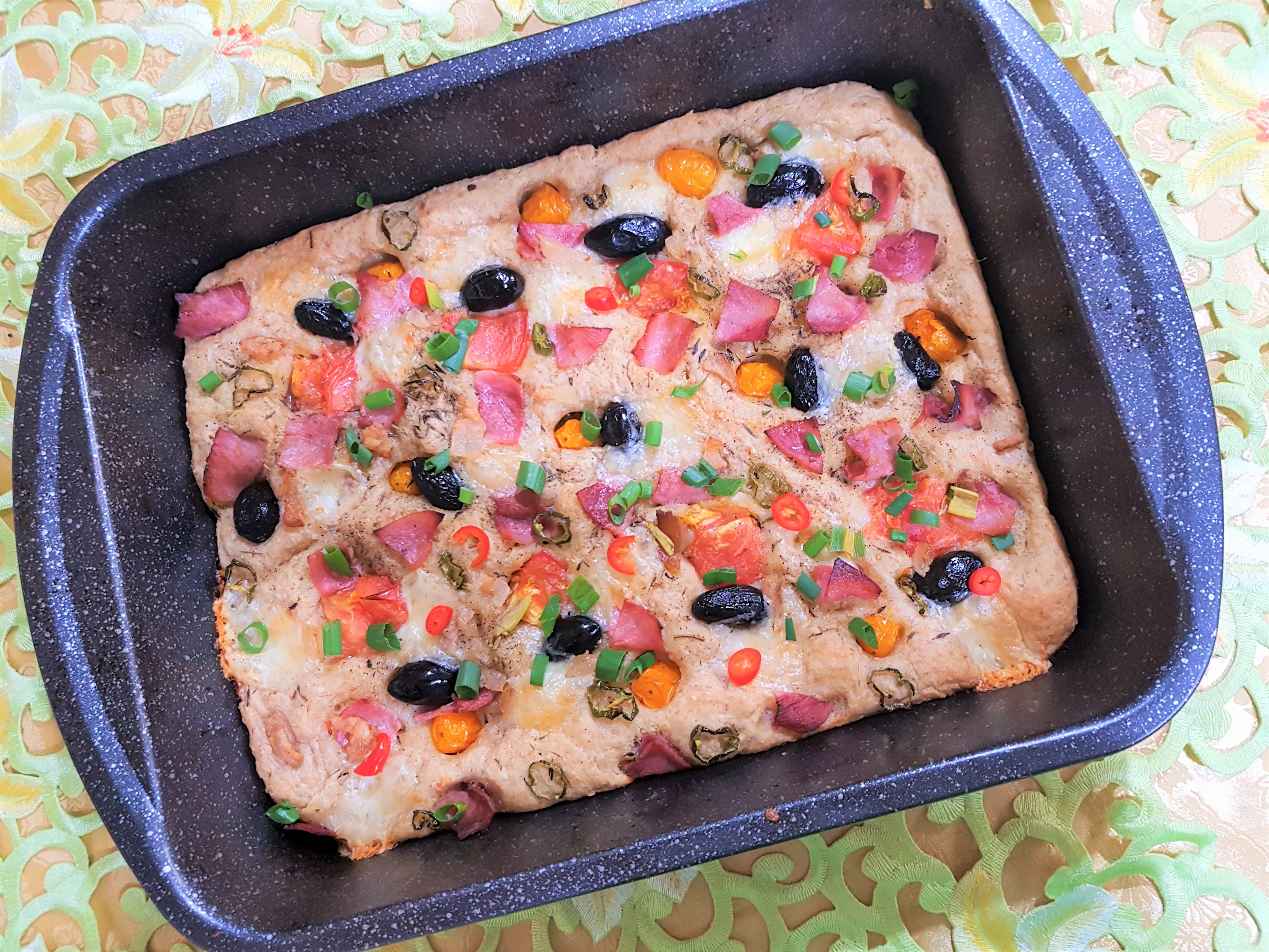 Foccacia cu faina graham