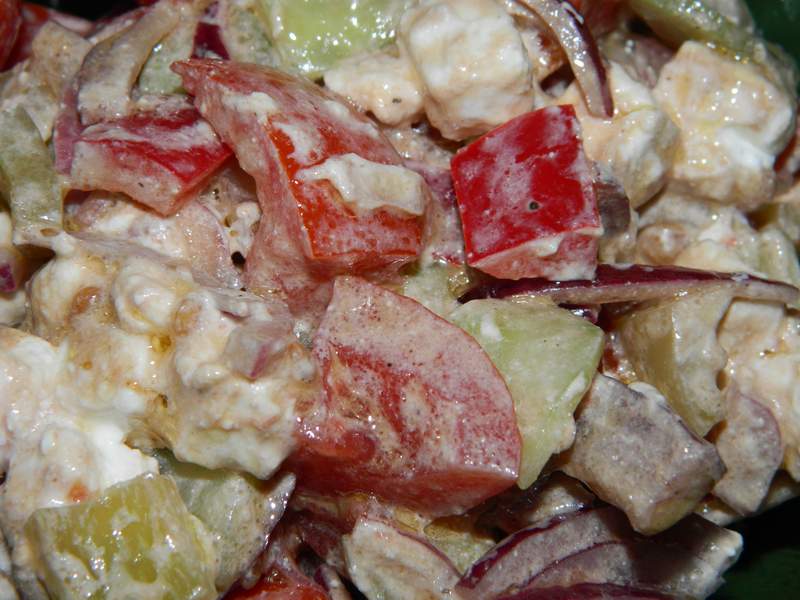 Salata cu branza feta