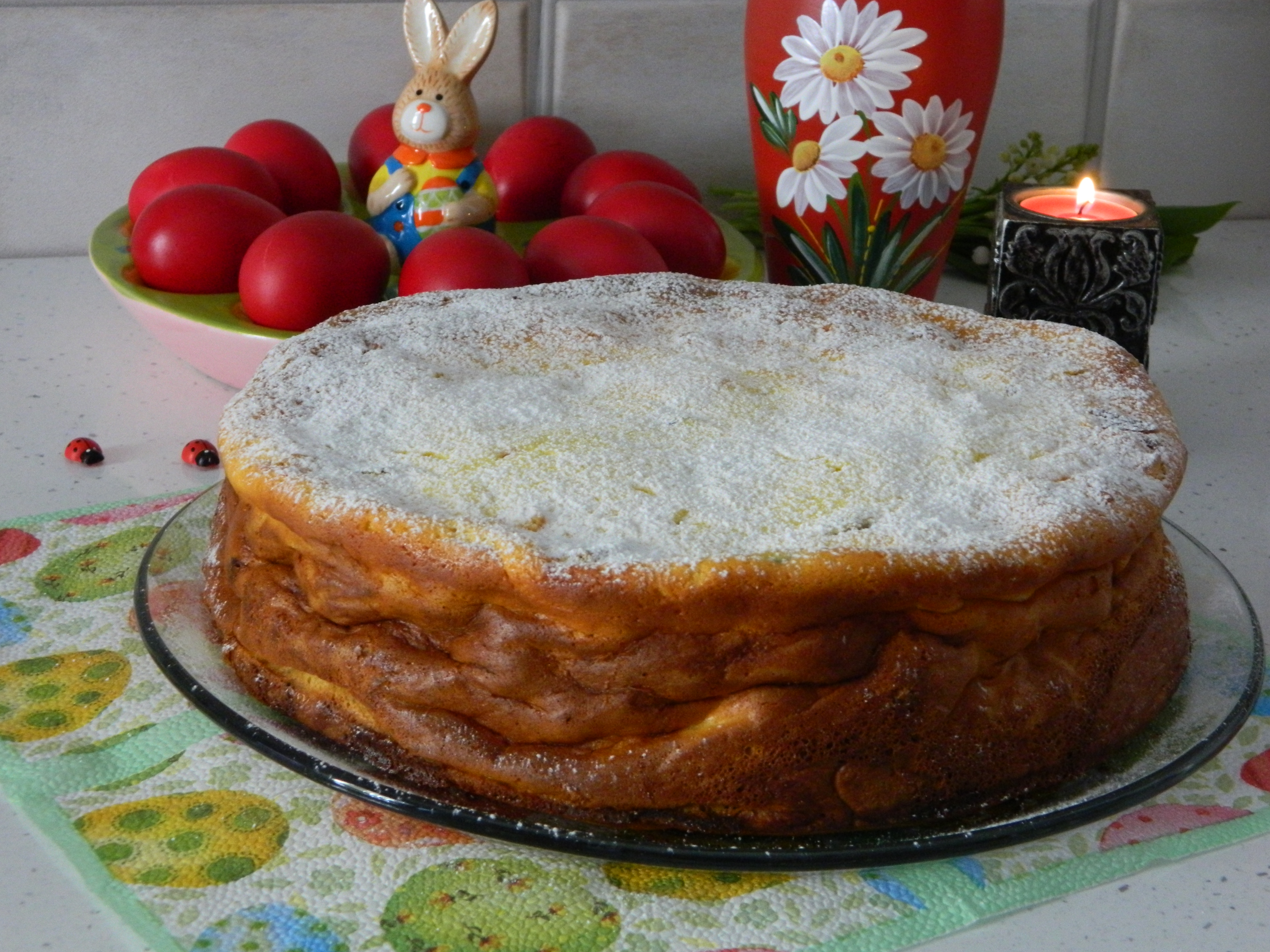 Desert pasca cu mac, papaya si merisoare