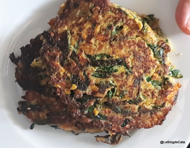 Pancakes cu frunze de Mangold (Swiss Chard)