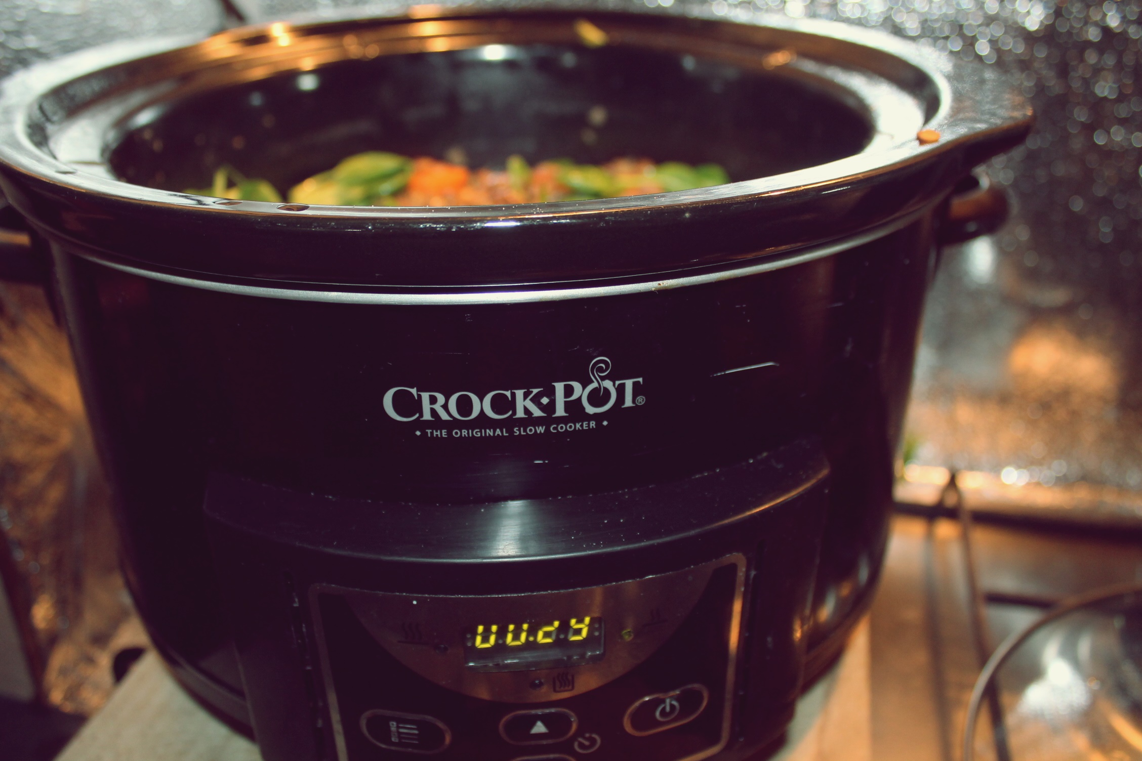 Curry din linte si spanac la slow cooker Crock Pot