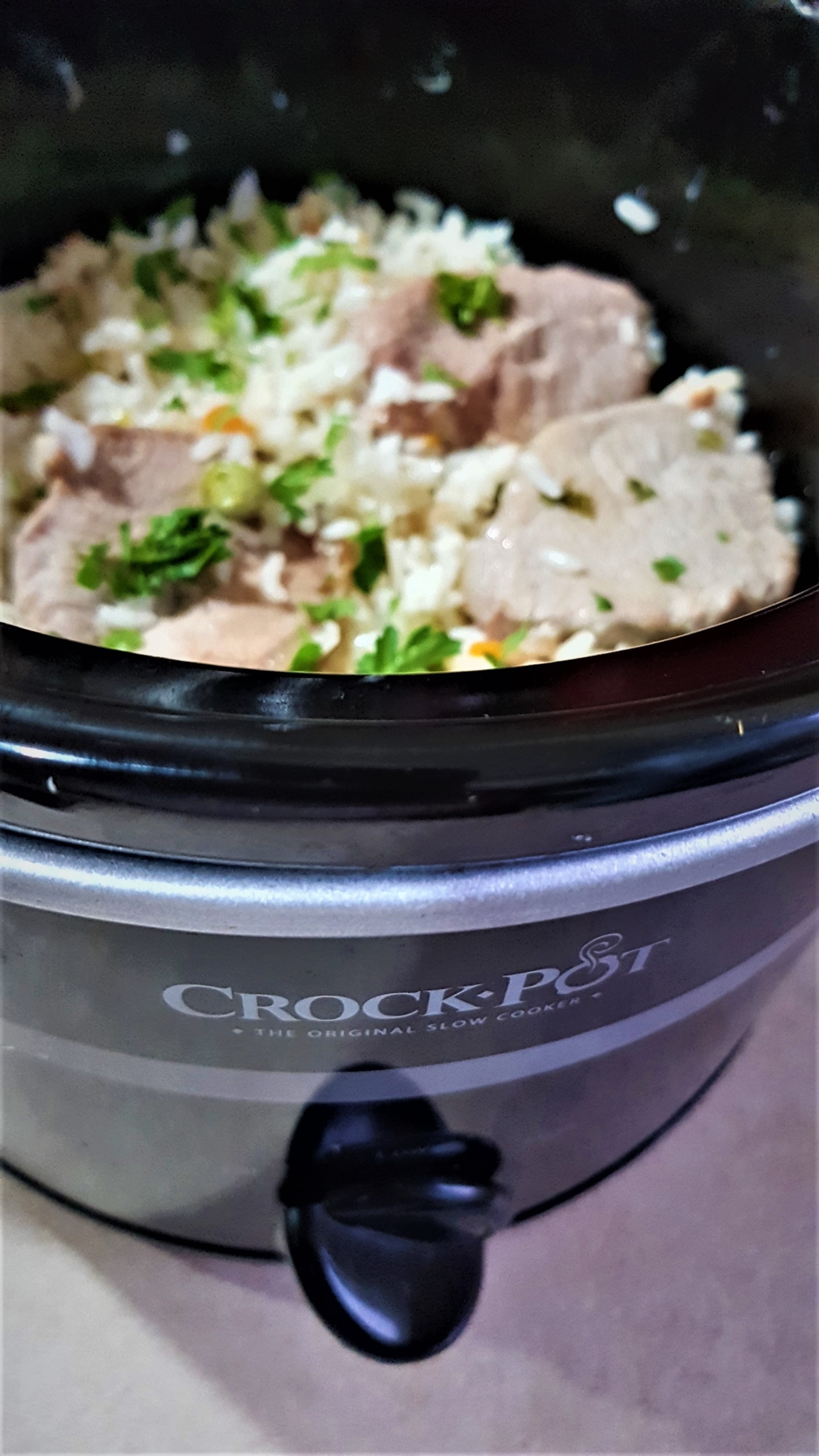 Cotlet de porc cu orez la slow cooker Crock Pot