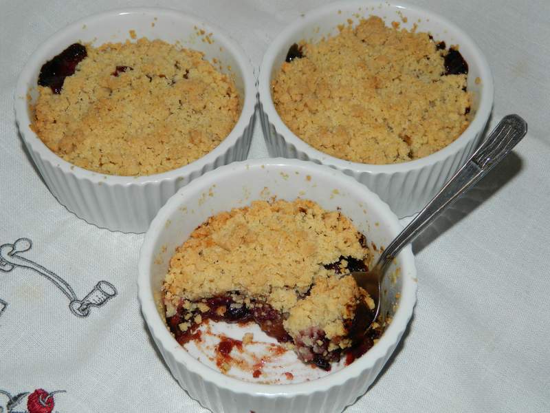 Desert crumble cu prune