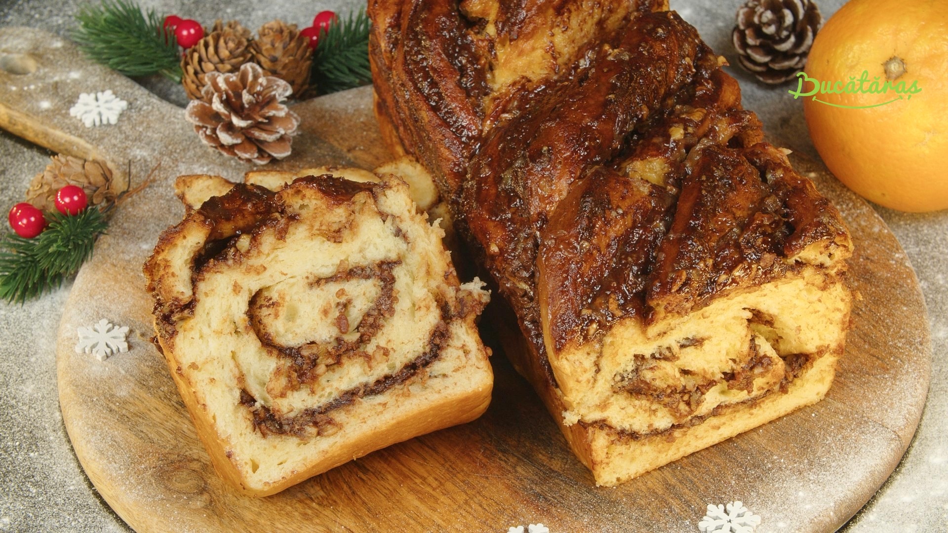 Cozonac Babka cu cremă de ciocolată - Rețeta gustoasă și aromată