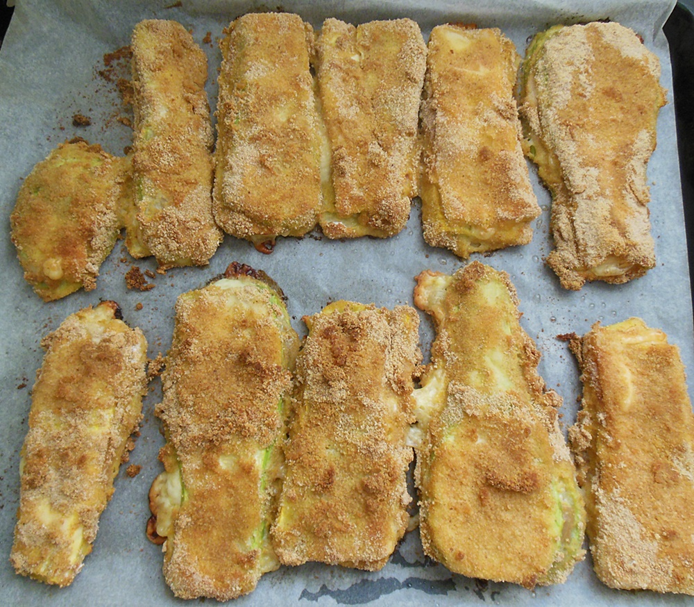 Cordon bleu cu dovlecei la cuptor