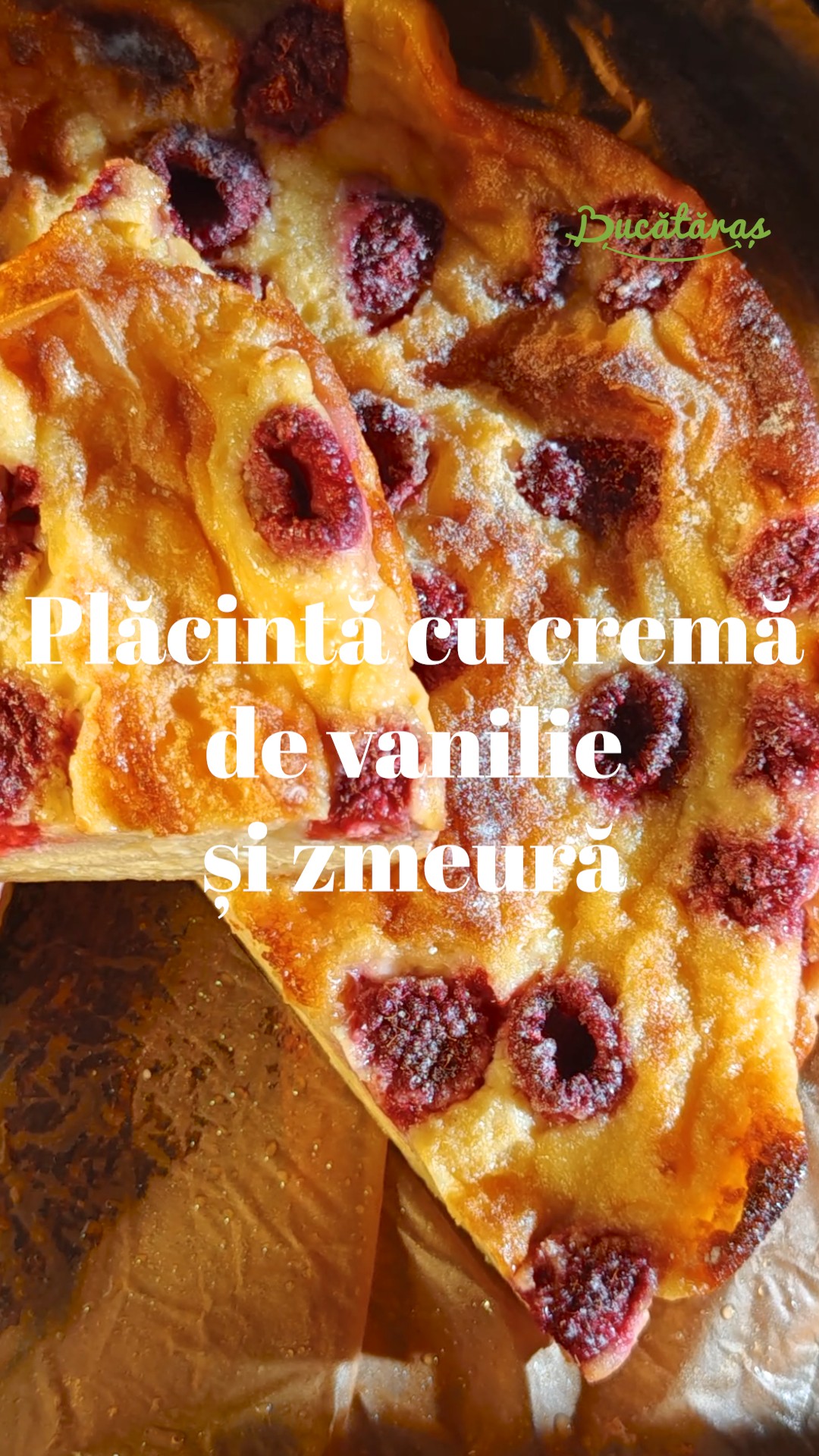 Plăcintă cu iaurt și zmeură - Delicioasă și ușor de făcut