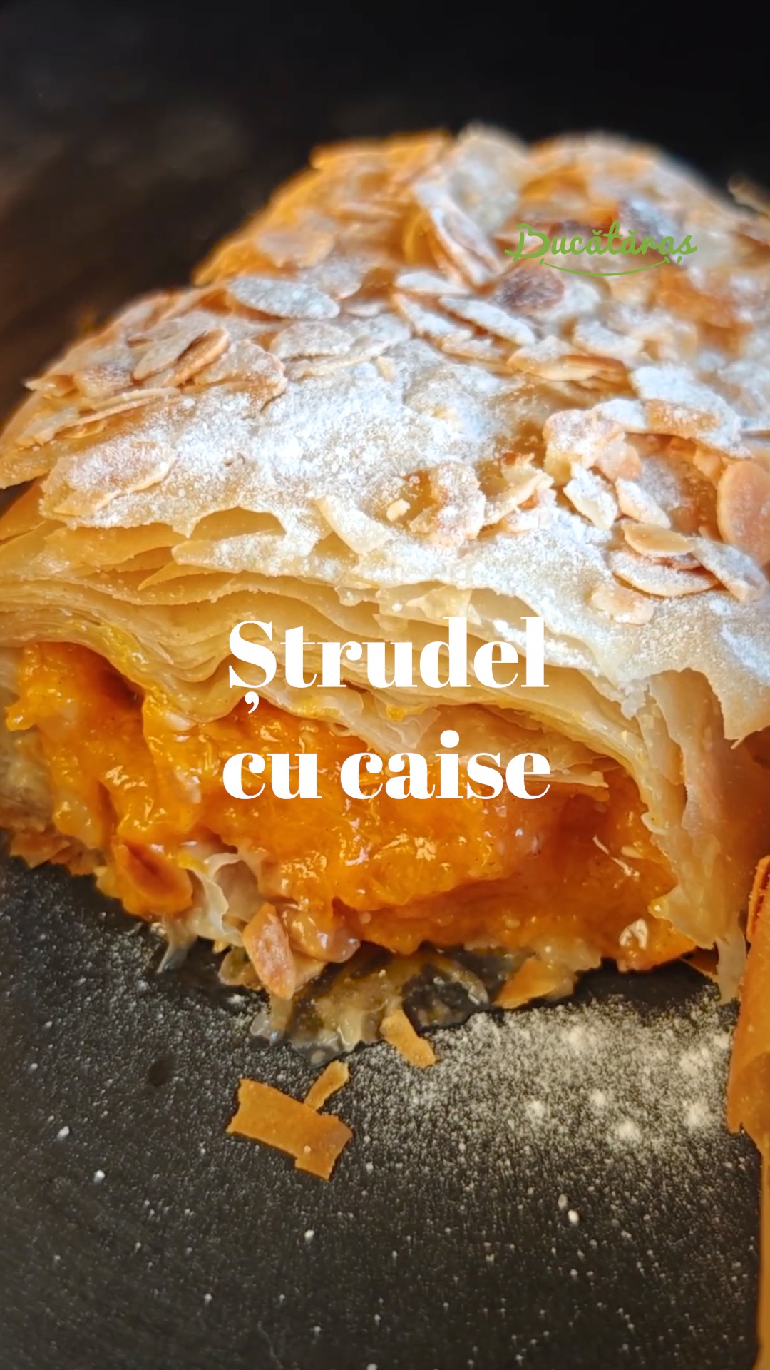 Ștrudel cu caise - Rețeta super rapidă și delicioasă