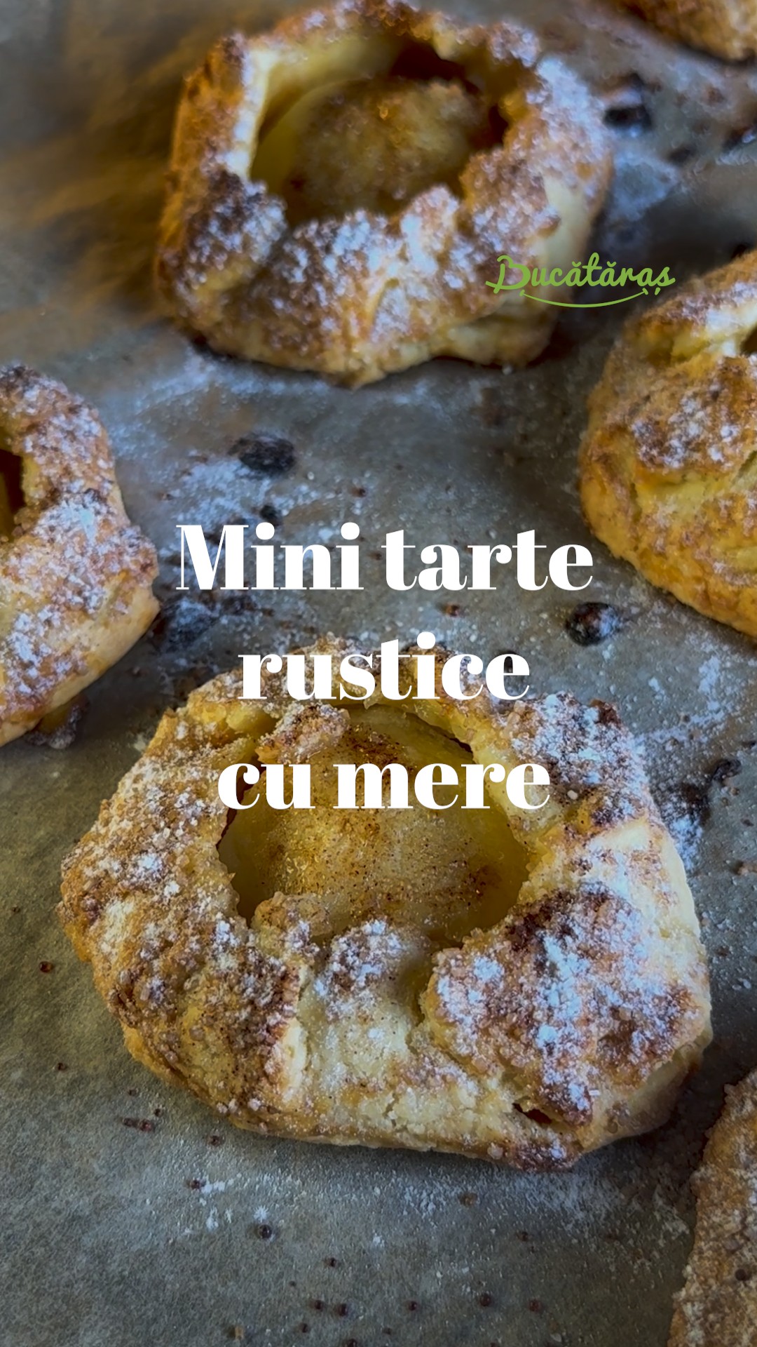 Mini tarte rustice cu mere - Fragede, aromate și ușor de făcut