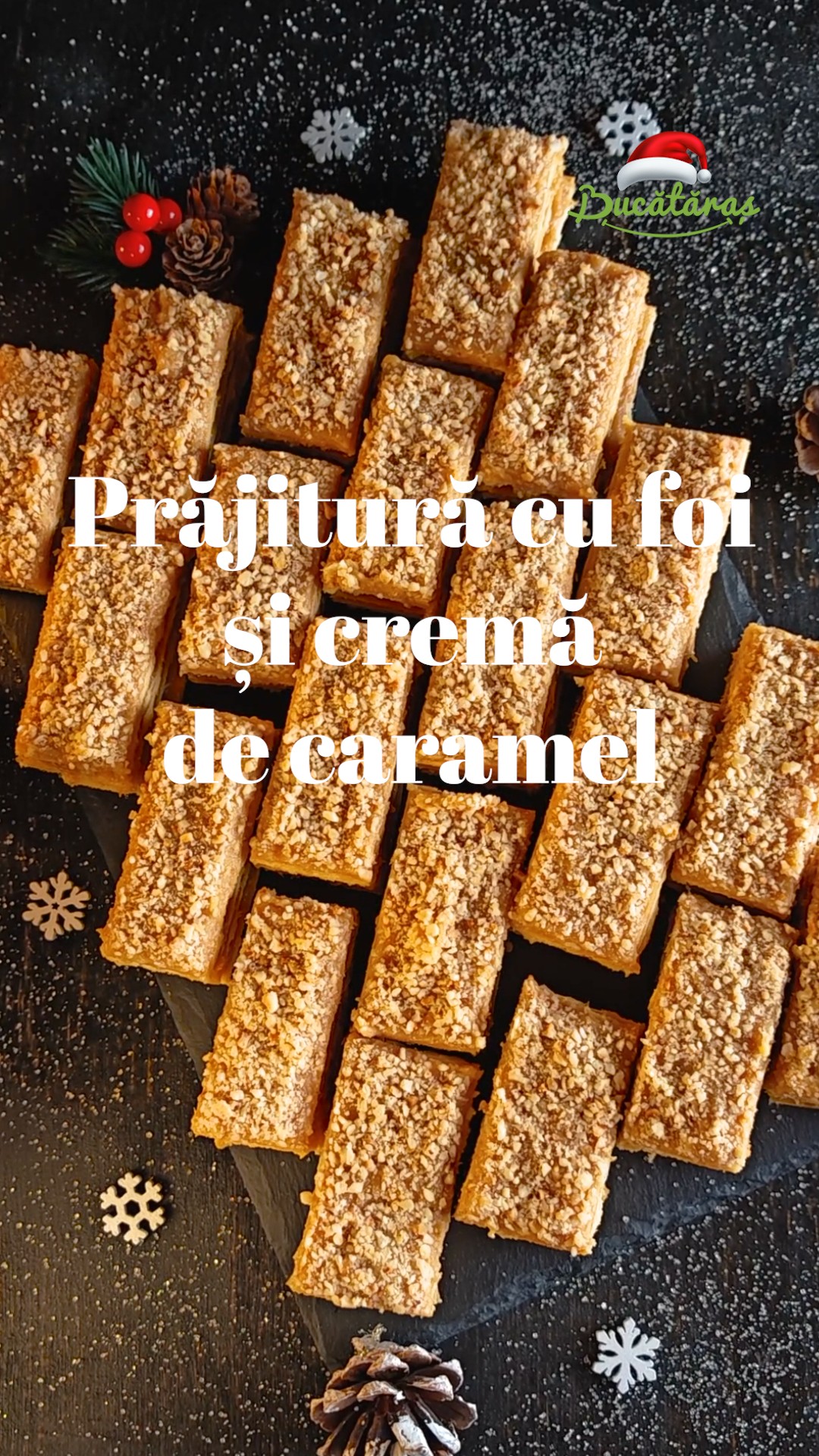 Prăjitura cu foi și cremă caramel - Deliciul aromat care te cucerește