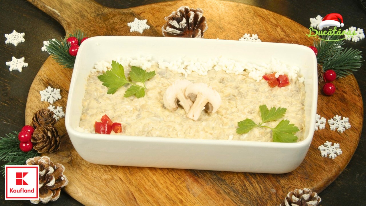 Salată de ciuperci cu maioneză – Aperitivul perfect pentru masa de sărbători, recomandat de Kaufland