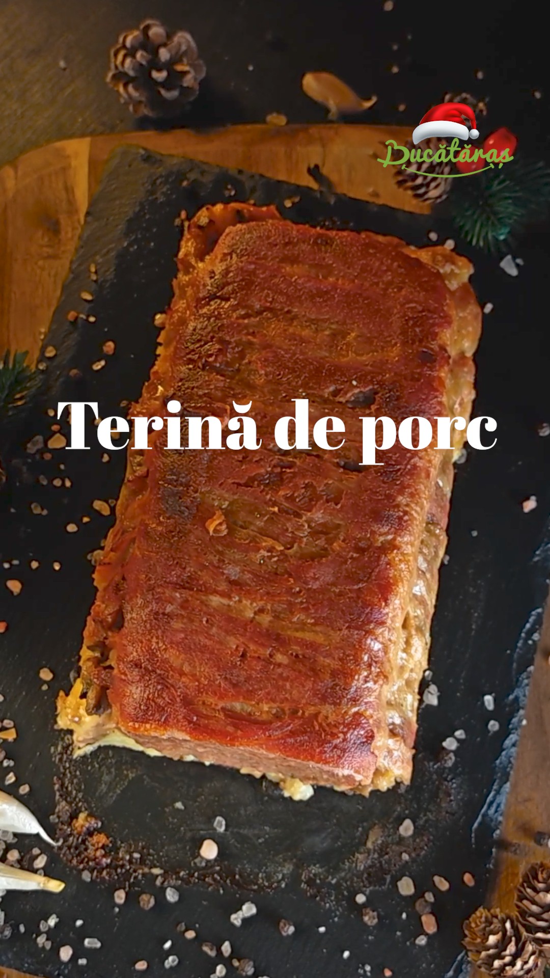 Terină de porc cu cartofi și ciuperci - Un preparat savuros și sățios