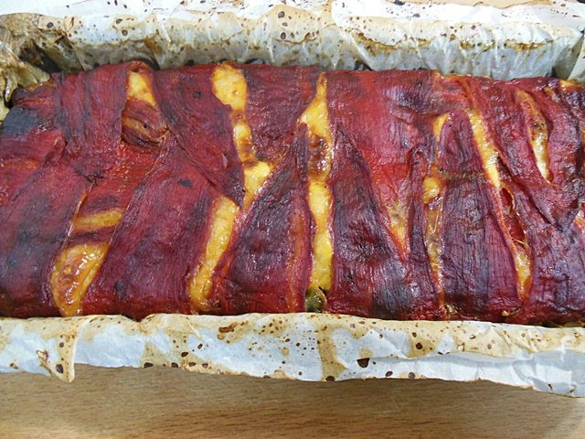 Chec cu pui si ardei kapia copti