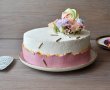 Tort cu crema de fistic, ciocolata si zmeura-4