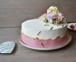 Tort cu crema de fistic, ciocolata si zmeura-8