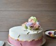 Tort cu crema de fistic, ciocolata si zmeura-7