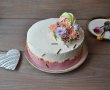 Tort cu crema de fistic, ciocolata si zmeura-5