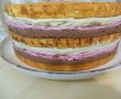 Tort cu crema de fistic, ciocolata si zmeura-3