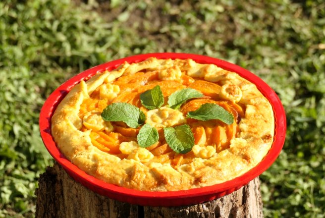 Tarta cu caise si branza ( fara zahar)